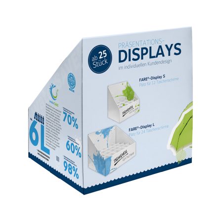 FARE® Kompaktparaply Display S ofylld